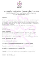 II Reuni&oacute;n Residentes Oncolog&iacute;a, Canarias