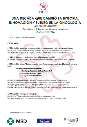 Innovaci&oacute;n y futuro de la Oncolog&iacute;a Congreso Lanzarote 2026