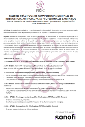 Taller Inteligencia Artificial Profesionales Sanitarios